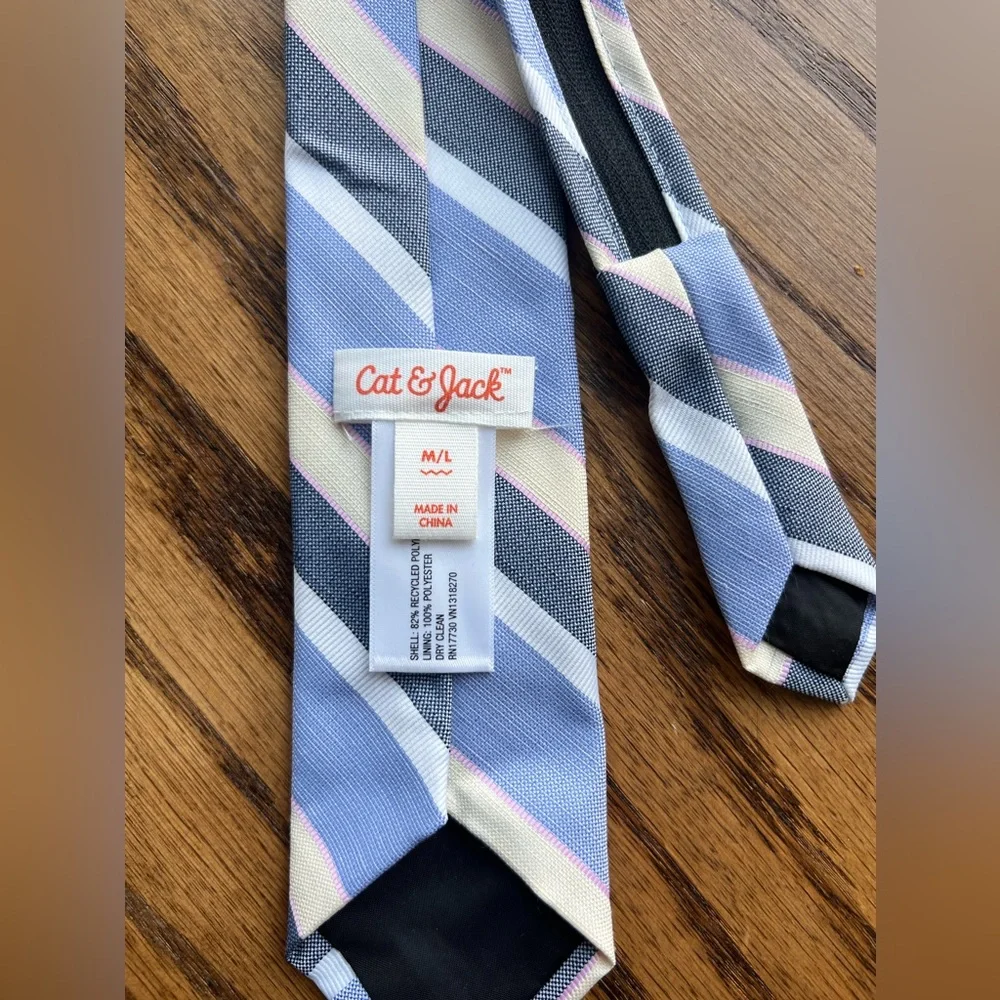Stylish Blue Striped Tie